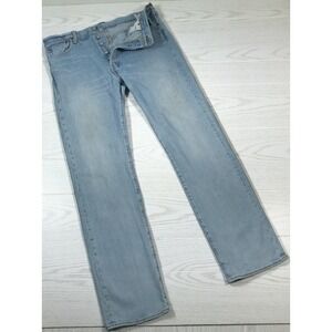 Levi's 501 White Oak Cone Denim Jeans Men 36x32 Blue Straight Button Fly USA